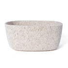 My Home My Living - Panier ovale en feutre résistant, lot de 3 - 25,4 cm (L) x 20,3 cm (l) x 12,1 cm (H) - Crème-Le design élégant et fonctionnel rend les conteneurs idéal pour la décoration et le stockage