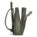 Champs - Onyx Sac à Dos Classique en Cuir - Kaki-Poche intérieure zippée en filet