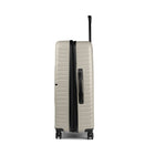 Bugatti Berlin 30" Hardside Large Check-In Luggage - Cream-Adjustable-height telescopic trolley handle for user comfort