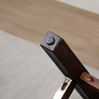HOMCOM - Tabourets de bar pivotants avec pieds en bois de caoutchouc et repose-pieds - gris foncé - paquet de 2-Repose-pieds permettant de reposer vos pieds et d'adopter une meilleure posture 
