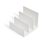 Trieur à courrier en plastique à 3 fentes TRU RED, blanc-Il mesure 6,3 L. x 6,3 l x 5,5 H (po) et a trois fentes.