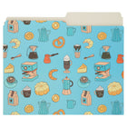 Merangue File Folders - Letter Size - Retro Coffee - 3 Pack-13 pt. stock paper