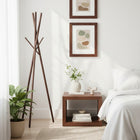 Decent Living - Porte-manteau en bois - Finition noyer sur frêne-Construction : Assemblage traditionnel à tenons et mortaises pour une durabilité accrue