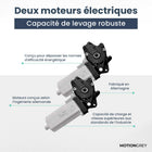 MotionGrey - Bureau assis-debout électrique à double moteur, réglable en hauteur, 165 po de largeur - Cadre noir-5