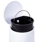 CTG – Poubelle de luxe élégante, en forme évasée, 13 po x 5 po, blanc-Seau amovible facile à soulever de la poubelle