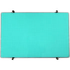 Viztex Tempered Glass Dry Erase Whiteboard - 30" x 40" - Light Teal-Dual Purpose Magnetic Tempered Glass Dry-Erase Board with durable writing surface will not stain or ghost under normal use. High-Power Magnet Required