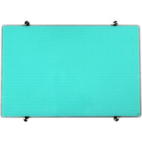 Viztex Tempered Glass Dry Erase Whiteboard - 30" x 40" - Light Teal-Dual Purpose Magnetic Tempered Glass Dry-Erase Board with durable writing surface will not stain or ghost under normal use. High-Power Magnet Required