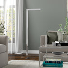 Hudson&Canal Malin 52" Tall Integrated LED Floor Lamp with Metal Shade - Polished Nickel-Handcrafted polished nickel finish is applied to the metal base