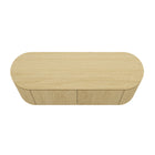 Manhattan Comfort Olivia 60" Modern Sideboard - Natural Oak-30 Day Limited Manufacturer's Warranty