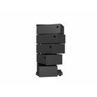Simply Storage Unit 14.96"W x 10.43"D x 28.35"H - Black-14.96"W x 10.43"D x 28.35"H