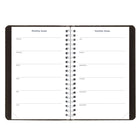 Blueline Daily/Monthly Academic Planner - August to July - Soft Cover - 8" H x 5" W - Black - English-Important events