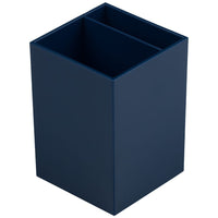 JAM Paper Plastic Pen Holder - Navy Blue-Colour: Navy Dark Blue | Be stylish and organized with a modern colourful pencil holder.