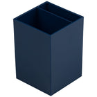 JAM Paper - Pot à crayons en plastique  - bleu marine-Couleur : Bleu marine foncé | Soyez élégant et organisé avec un pot à crayons moderne et colouré.