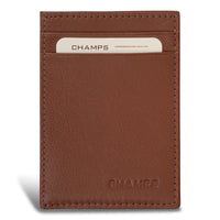 Champs - Porte-cartes Mag Hybride en cuir Onyx - Marron-Porte-cartes hybride magnétique en cuir