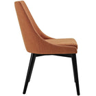 Modway Viscount Fabric Dining Side Chair - Orange - 2 Pack-Polyester Fabric Upholstery 