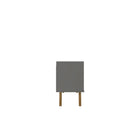 Manhattan Comfort Marcus 53.14" Mid-Century Modern TV Stand - Grey and Nature-Soft Close Doors with Rounded A-lined Design