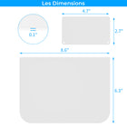 SHOPPINGALL Lot de 2 plaques de renfort de bureau en acier pour les tables fragiles -SA-A83-Blanc-[COMPATIBILITÉ] Le produit est conçu pour être monté avec un collier de serrage en C et convient à la plupart des types de colliers de serrage en C disponibles sur le marché.