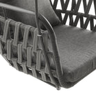 Modway Kaliah Outdoor Patio Aluminum Swing Chair - Charcoal Charcoal-8