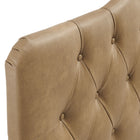 Modway Annabel Vegan Leather King Headboard - Toast-7