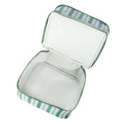 General Supply Goods + Co Insulated Double Layer Lunch Bag - Sage Stripe-Top handle provides convenient, comfortable carrying