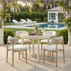 Zuo Bege Dining Chair - White-Dimensions: 23.2" L x 19.3" W x 30.3" H