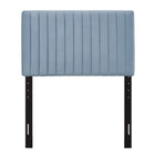 Modway Keira Performance Velvet Twin Headboard - Light Blue-Solid Wood and Particleboard Frame