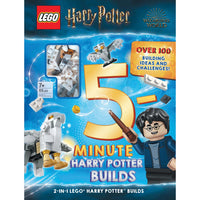 Sourcebooks - Livres LEGO Harry Potter -Constructions en 5-Minutes (Édition Anglais)-Rapide et amusant à construire – Ce livre à couverture rigide de 96 pages présente plus de 100 défis et idées de modèles miniatures à construire. Chaque activité ne dure pas plus de 5 minutes