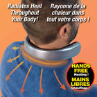 Handy Heater 450 W Heater - USB Rechargeable Personal Wearable Neckband - Silver-Heating neckband with 4 heat settings