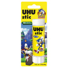 UHU Washable Non-Toxic Glue Stick - Sonic The Hedghog - 40 g - White-Glue formula from 98% natural ingredients incl. water.