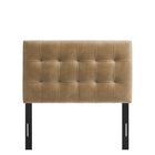 Modway Lily Vegan Leather Twin Size Headboard - Toast-Padded Construction