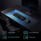ONEofZERO Large Premium Desk Pad - Anti Slip Rubber Bottom - Dissipate Aurora-7