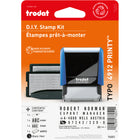 Trodat Do-It-Yourself Printy 4912 Climate-Neutral Self-Inking Stamping Kit, 4-Line-Contains up to 65% post-consumer recycled plastic