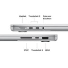 Apple - Portatif MacBook Pro 14 po - M4 Pro - 14 cœurs - SSD 1 To - Mémoire unifiée 24 Go - Noir infini - Français-Caméra et audio de pointe: Un son limpide et un cadrage toujours parfait grâce à la caméra 12MP Center Stage, aux trois micros de qualité studio et aux six haut-parleurs avec Audio spatial prenant en charge de Dolby Atmos
