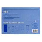 Perk  - Doublures en plastique à faible densité - 22 po larg. x 24 po long. - transparent - Paquet de 100-100 doublures par boîte
