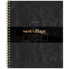 Mead Undated West Village 12 Month Large Weekly/Monthly Fabric Hard Cover Planner - 11" H x 9" W - Bilingual-One month per two page spread has unruled daily blocks, a lined to-do section, a “simplicity tip” to help you plan and a tab for easy navigation