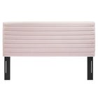 Modway Tranquil Twin Headboard - Pink-Performance Velvet Upholstery