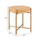 Zuo Halva Side Table - Natural-6