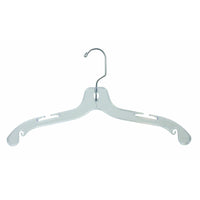 Eddie's Hang-Up Display Ltd. Heavyweight Top Hanger - 17" - Clear - 100 Pack-17" Top Hanger