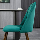 HOMCOM - Chaises de salle à manger en velours - vert - ensemble de 4-Couleur : Vert