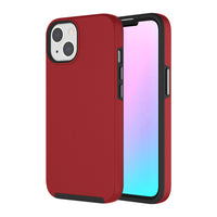 AXS PROTech Dual-Layered Anti-Shock Case with Military-Grade Durability for Apple iPhone 13 mini - Red-Shock resistant
