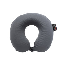 ObusForme - Oreiller cervical de voyage en gel infusé de charbon de bois-La mousse à mémoire de forme en U épouse les contours de la tête et du cou