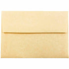JAM Paper - Ensemble de papeterie en parchemin recyclé - 25 cartes et 25 enveloppes A6 - Jaune or antique - ensemble de 25-Taille : A6 (4,75 x 6,5 pouces)
