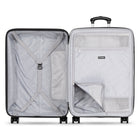 Travelpro Odyssey 28" Large Check-In Hardside Luggage - Spinner - Cloud Grey-Zippered divider panel and built-in accessory pocket keep contents neatly organized and secure