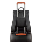 Champs Onyx Modern Nylon Backpack - Black-Side Stretch/Water Bottle pocket