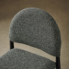 Modway Hayley Upholstered Fabric Counter Stool - Black Anthracite-Padded Seat