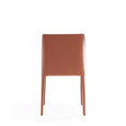 Manhattan Comfort - Lot de 4 chaises de salle à manger modernes Paris 18 po en similicuir coloris argile-Livré chez vous entièrement assemblé Aucun assemblage requis