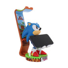 Exquisite Gaming SEGA: Sonic Cable Guy Deluxe Light Up Controller, Headphone & Phone Stand-Additional phone shelf and cable tidy built into headphone stand