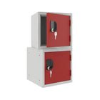 Ceha Canada OKK 12" Cube Locker - Red Door-OPTIONAL PLINTH LEGS: Elevate your locker with optional legs for added stability and clearance