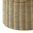 Modway Lazaro Round Rattan Side Table - Burnished Brass Natural-7