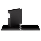 Davis Group Premium Economy Binder - Round Ring - 1.5" - Black - 6 Pack-1.5"